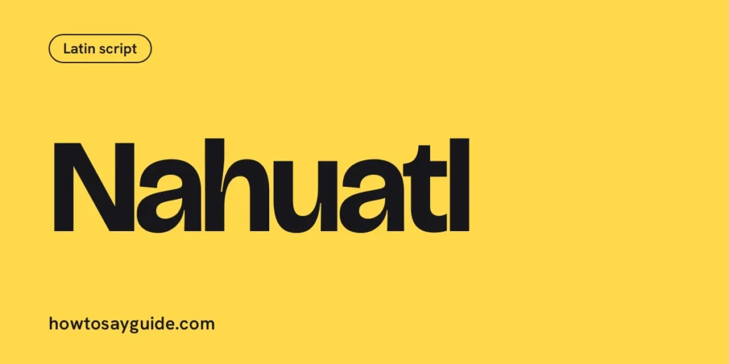 Nahuatl