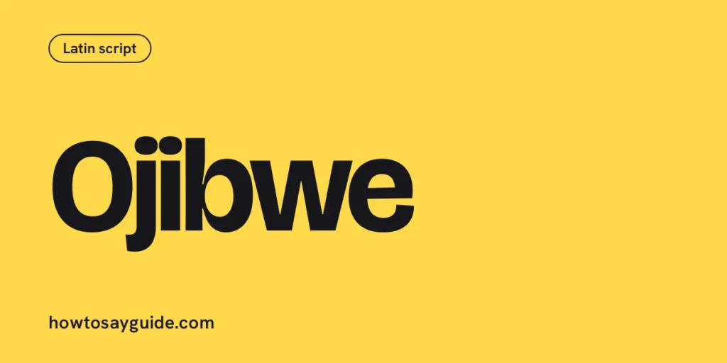 Ojibwe