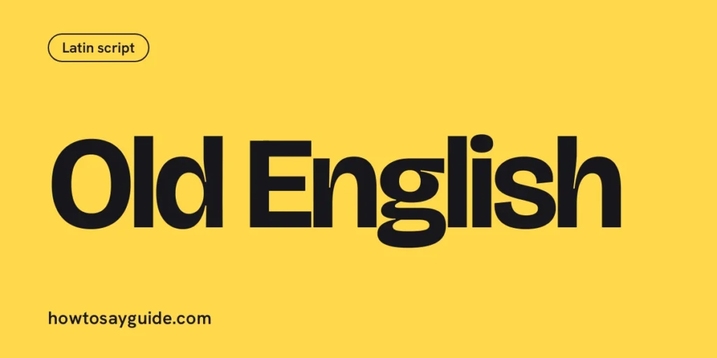 Old English
