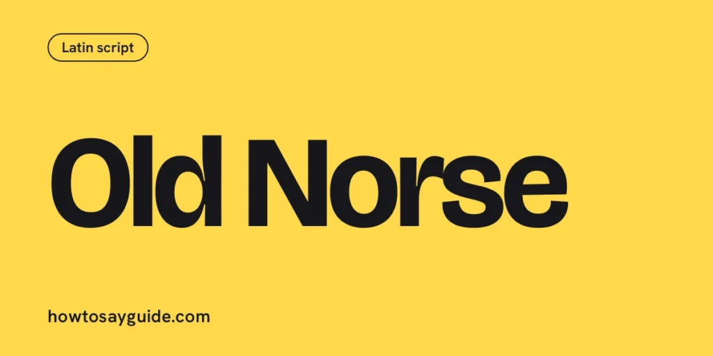 Old Norse