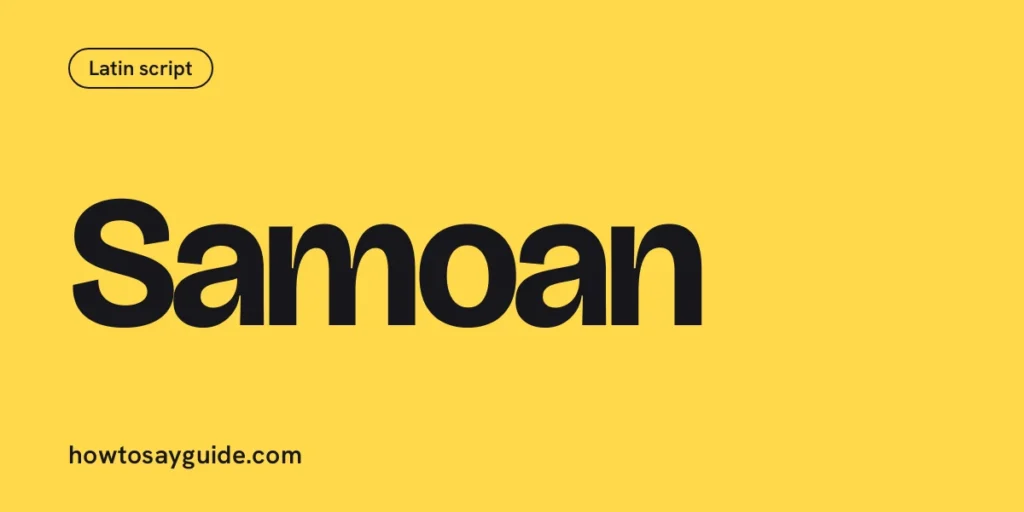 Samoan