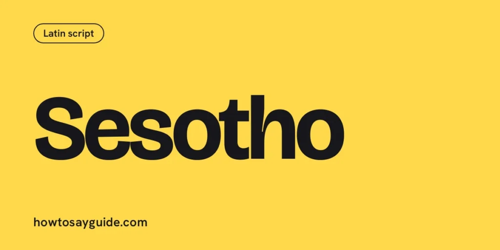 Sesotho