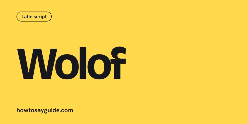 Wolof